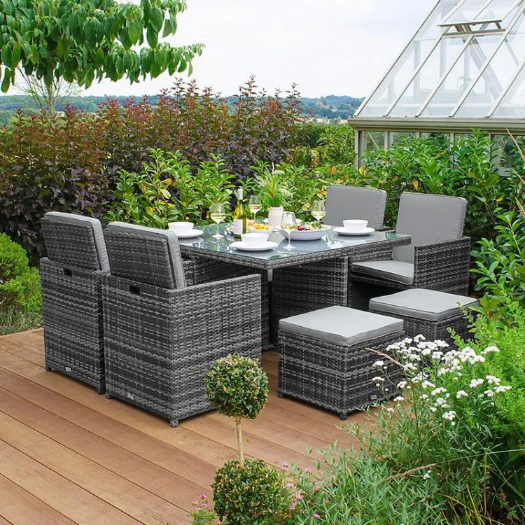 Rattan cube clearance garden furniture sale